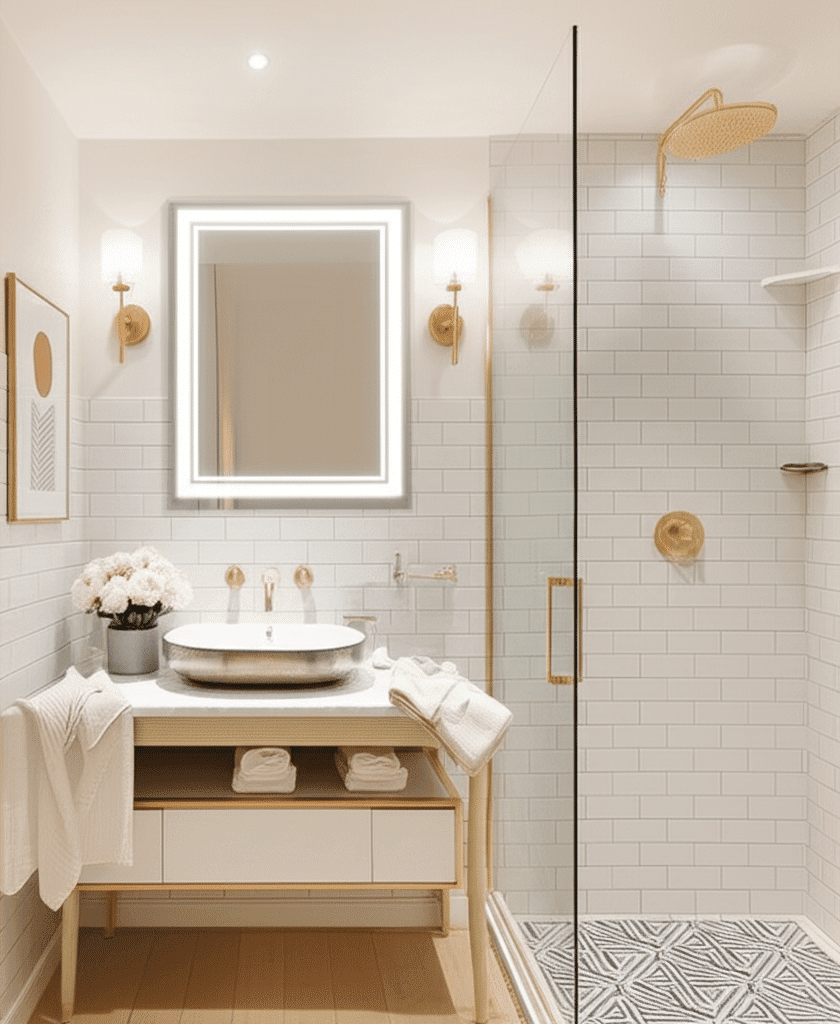 square led mirror
