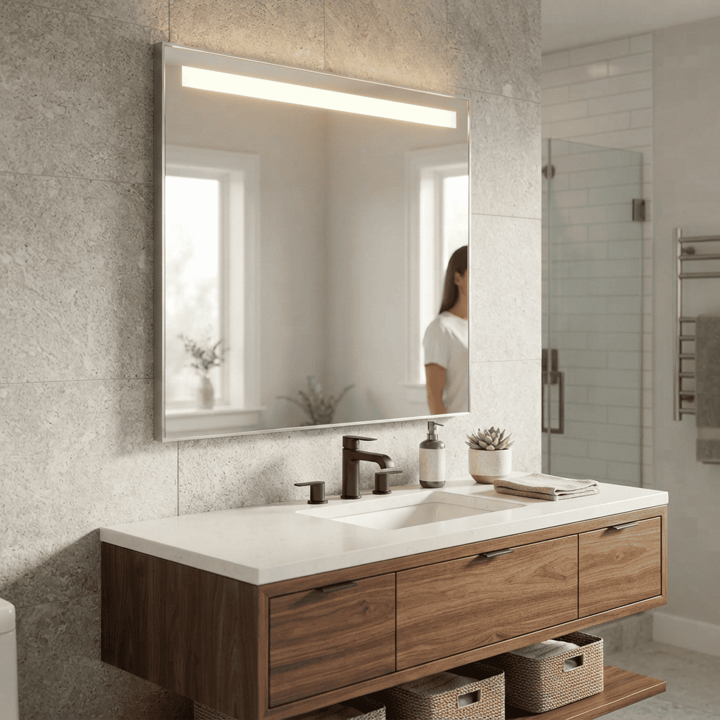 LineLux Top Strip Horizontal LED Mirror