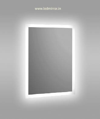 Rectangular LED Mirror with Full LED Border – Modern Mirror for Bathroom and Vanity Spaces