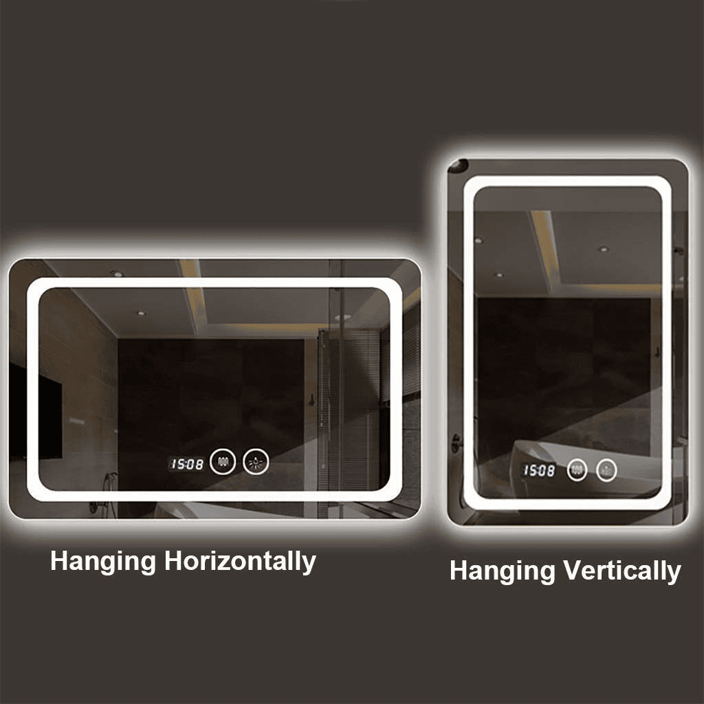 Inner Frame Rectangular LED Bathroom Mirror – Front-Lit with Minimalist Design 21