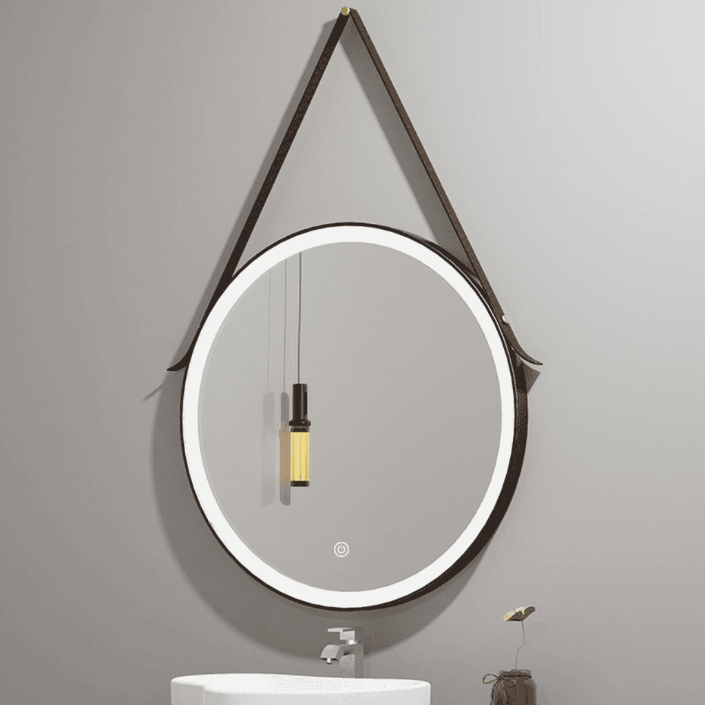 Luxury Living Room Furniture Wall Hanging Mirror Circular Vanity Wall Led Mirror Lighted for Bath Decorative Mirror Illuminated
