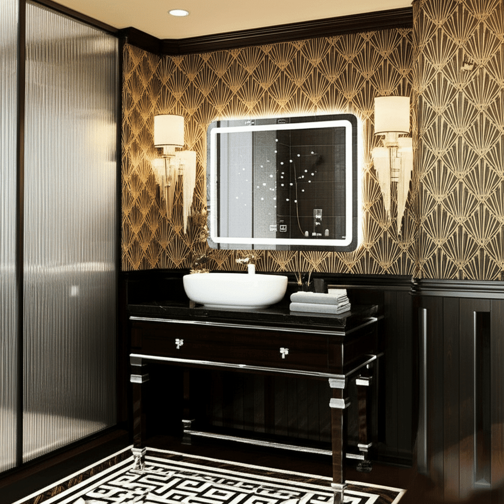 Rectangular LED Mirror with Soft Backlighting | Modern Frameless Bathroom Mirror 3