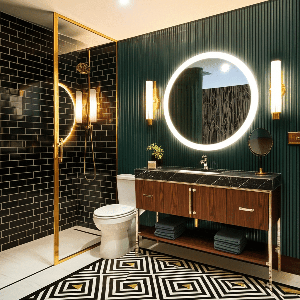 Modern Round LED Decorative Mirror