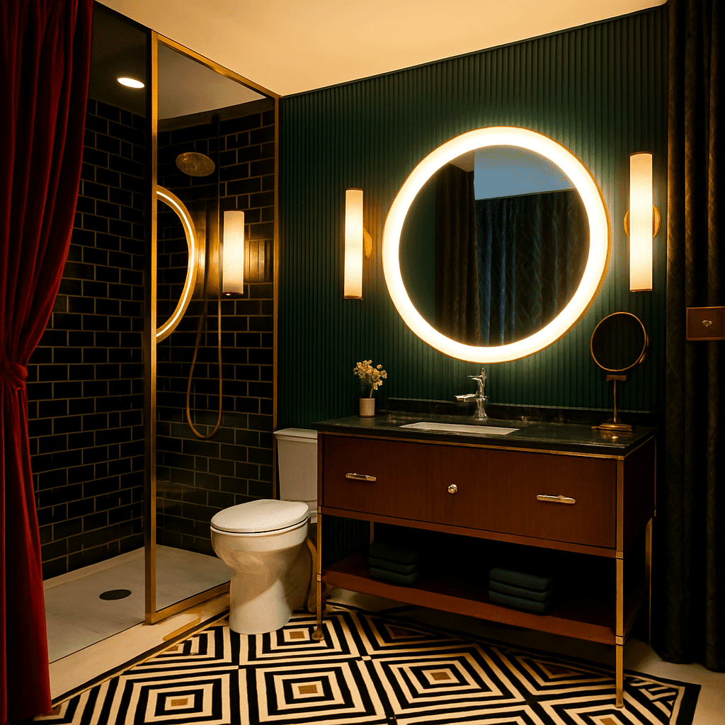 Modern Round LED Decorative Mirror