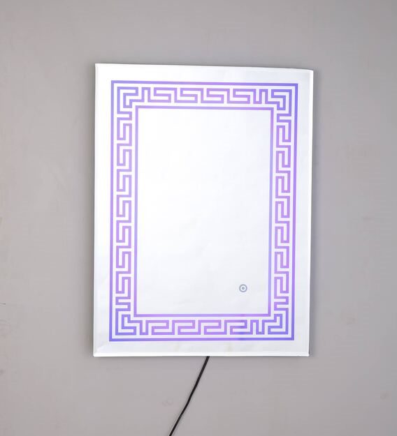Decorative LED Mirror with Modern Pattern Glow