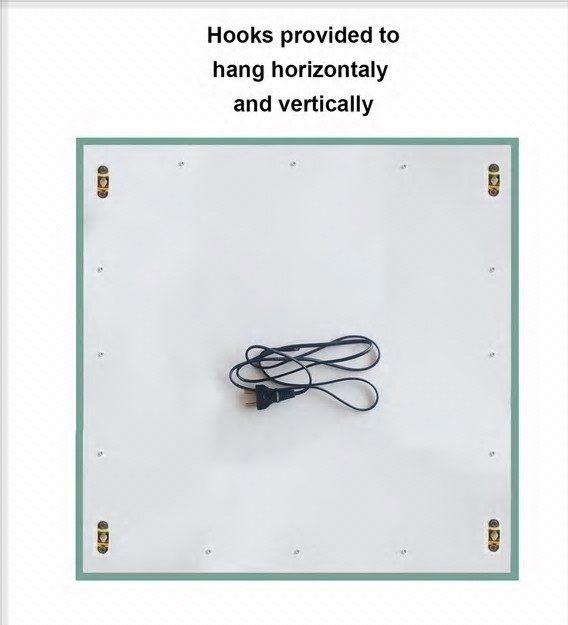 led rectangle wall mirror in silver colour led rectangle wall mirror in silver colour io4srn