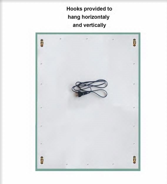 led rectangle wall mirror in silver colour led rectangle wall mirror in silver colour bsdwdo