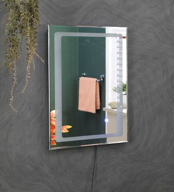 led rectangle wall mirror in white colour led rectangle wall mirror in white colour 0zxu9y