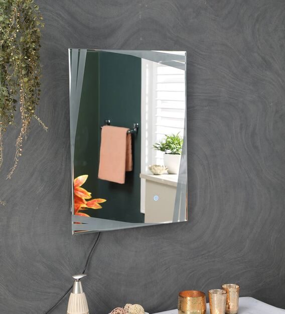 led rectangle wall mirror in white colour led rectangle wall mirror in white colour 8vc1nw