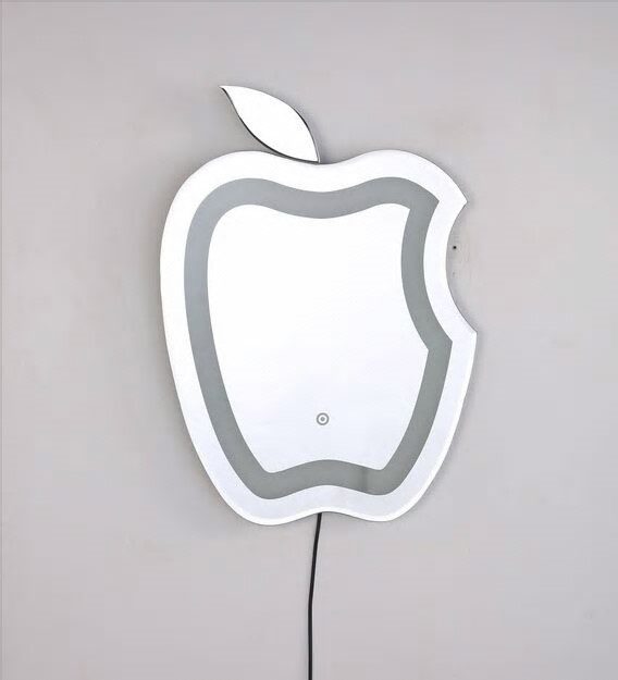 Abstract LED Mirror for Modern Bathroom Interiors