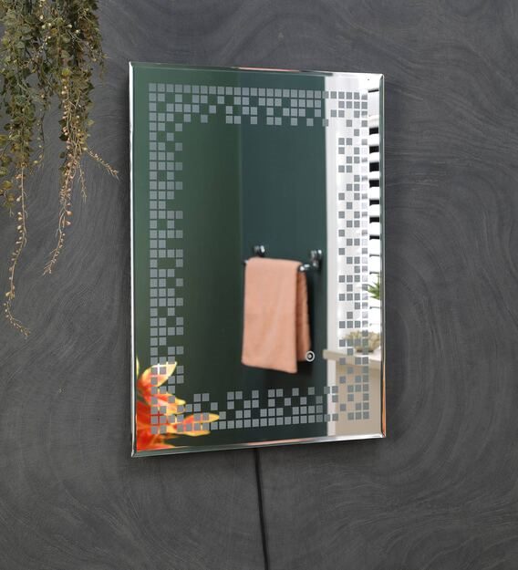 led rectangle wall mirror in white colour led rectangle wall mirror in white colour yxixvj