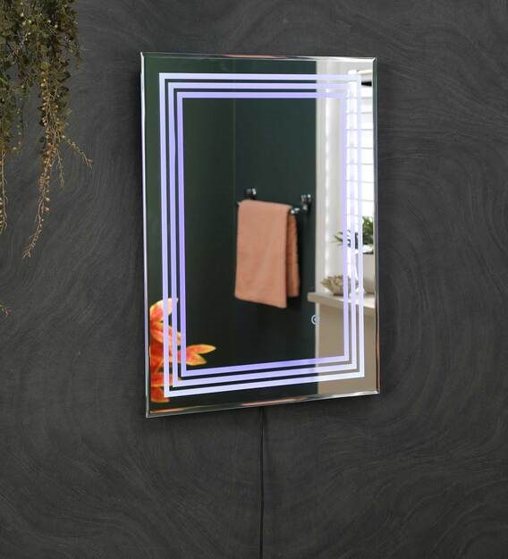 led rectangle wall mirror in white colour led rectangle wall mirror in white colour zk1itf