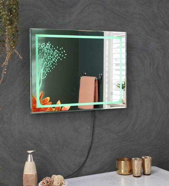 led rectangle wall mirror in yellow colour led rectangle wall mirror in yellow colour duzxh1