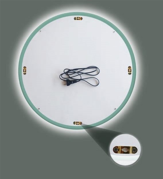 led round wall mirror in silver colour led round wall mirror in silver colour yesghc