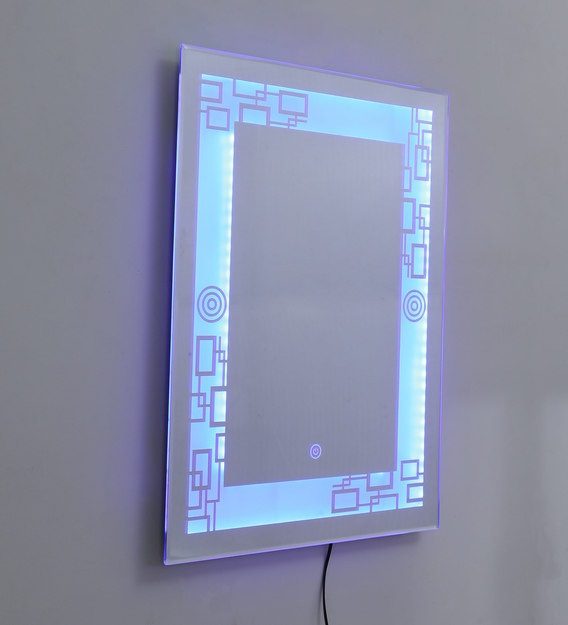 rectangle wall mirror in blue colour rectangle wall mirror in blue colour ghl6ym