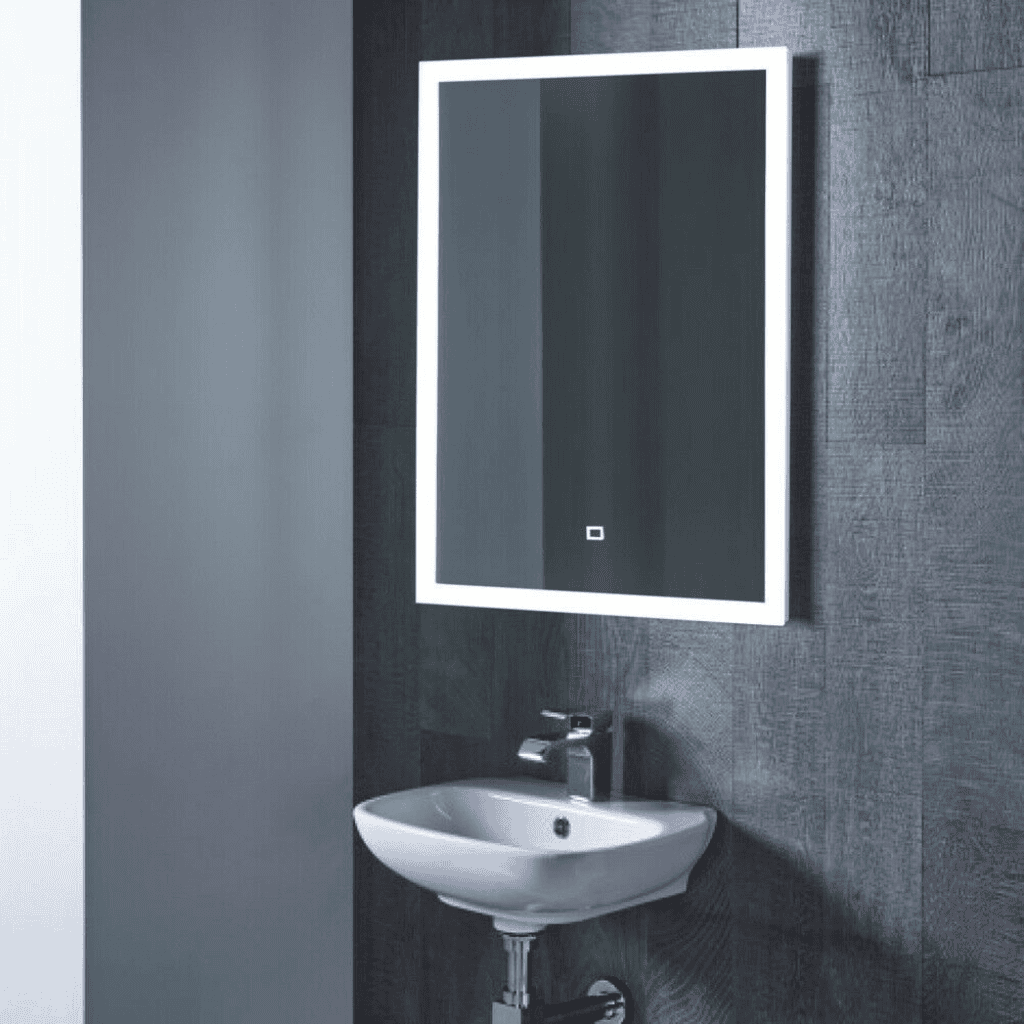 LED Bathroom Mirror with Fast Defogging – Modern Design with Backlit Lighting and Touch Sensor
