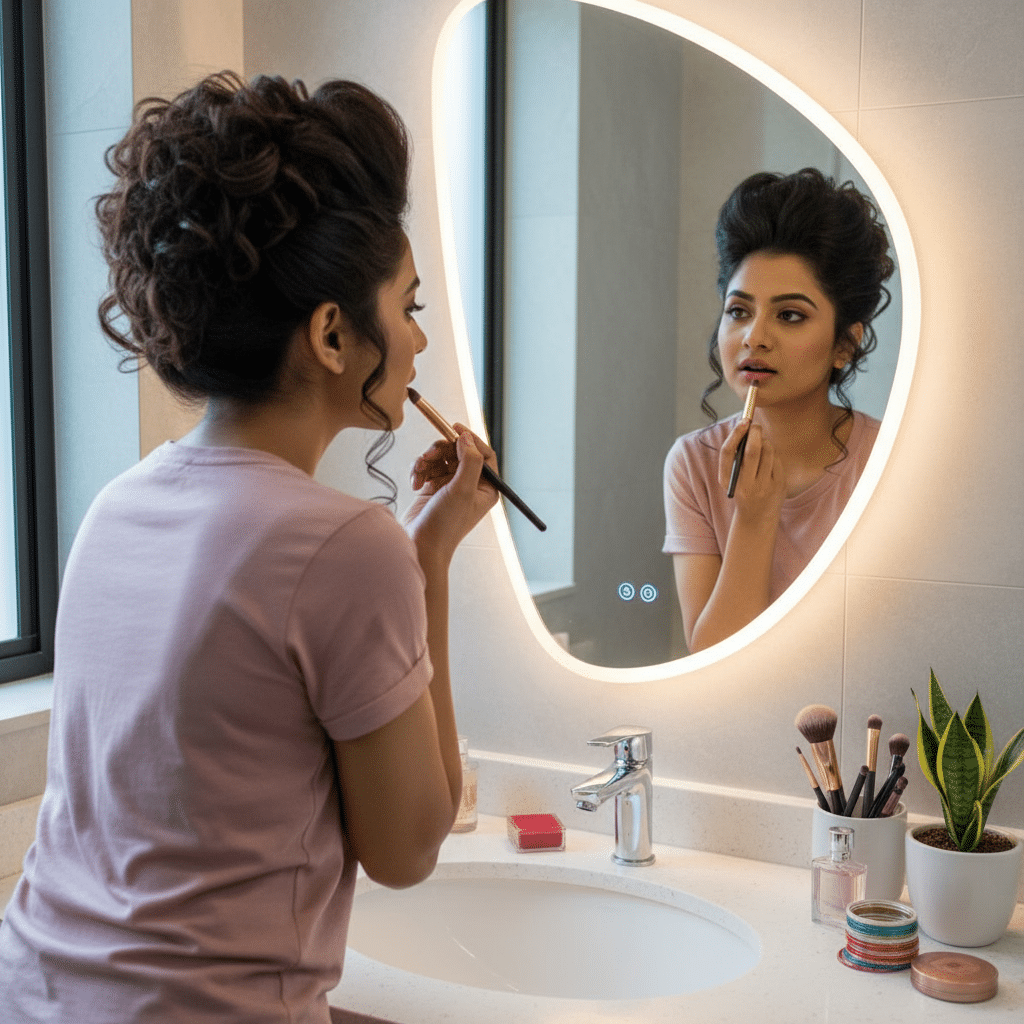 Frameless Decorative LED Mirror 2