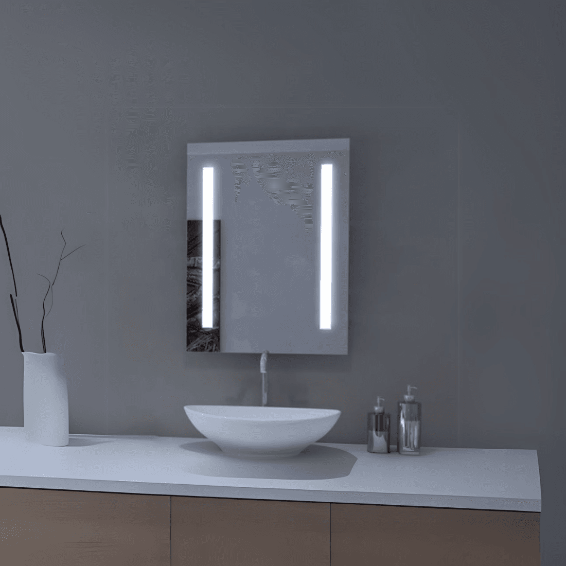 Bathroom LED Light Mirror with Anti-Fog - Modern Touch Sensor Vanity Mirror - LED Mirror Product Image