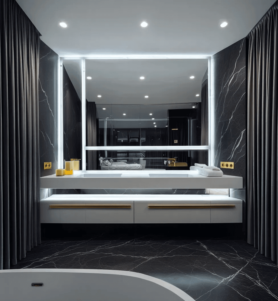 Bathroom Light Mirror – LED Vanity Mirror with Touch Control & Anti-Fog 2