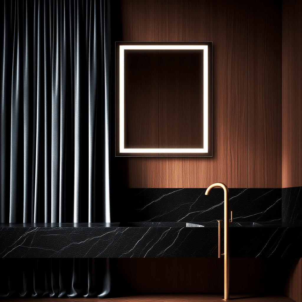 Premium Minimal LED Mirror with Soft White Lighting