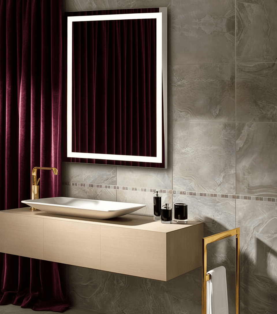 Premium Minimal LED Mirror with Soft White Lighting