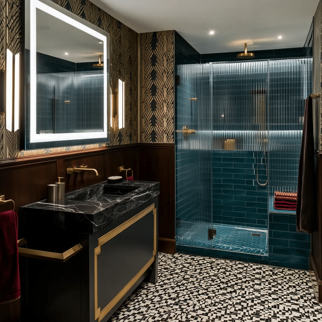 Luxury Rectangular LED Vanity Mirror for Bathroom