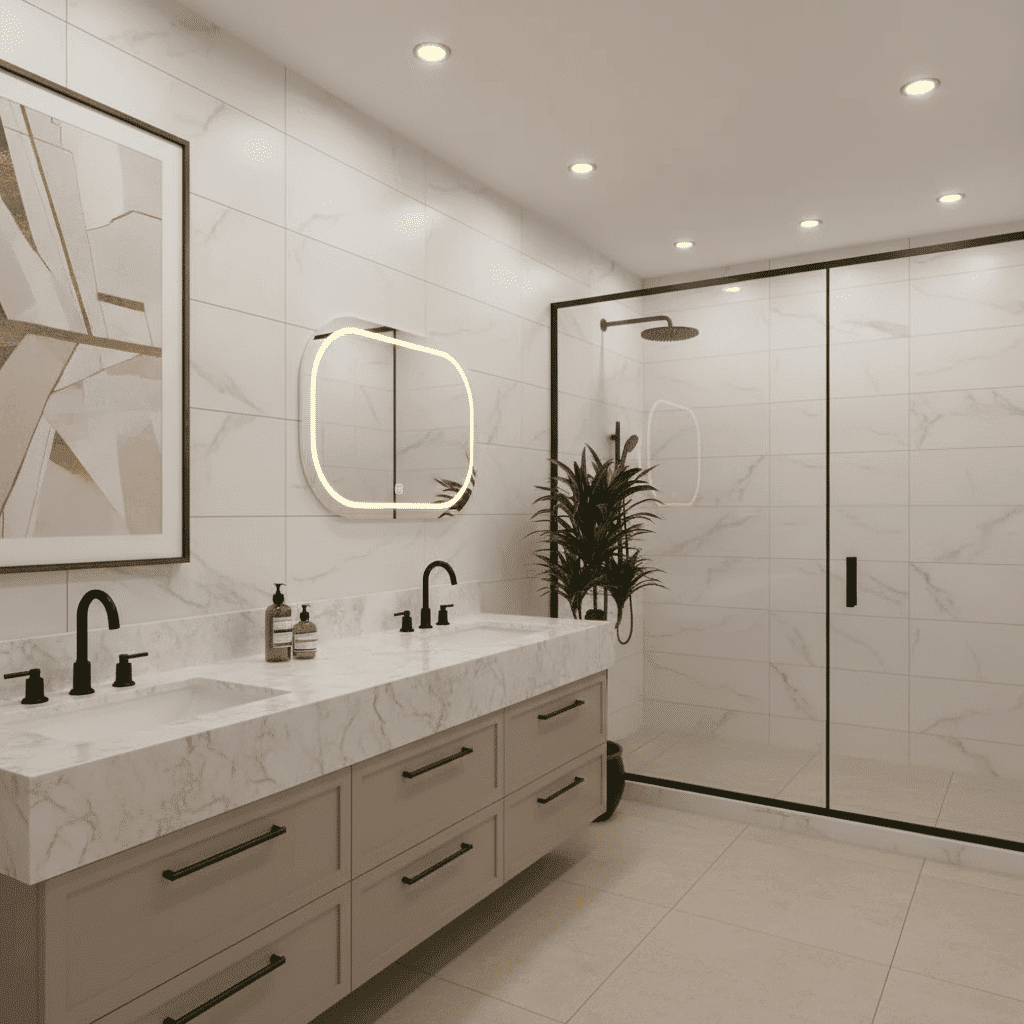 Premium Bathroom Vanity Mirror with LED Light 7