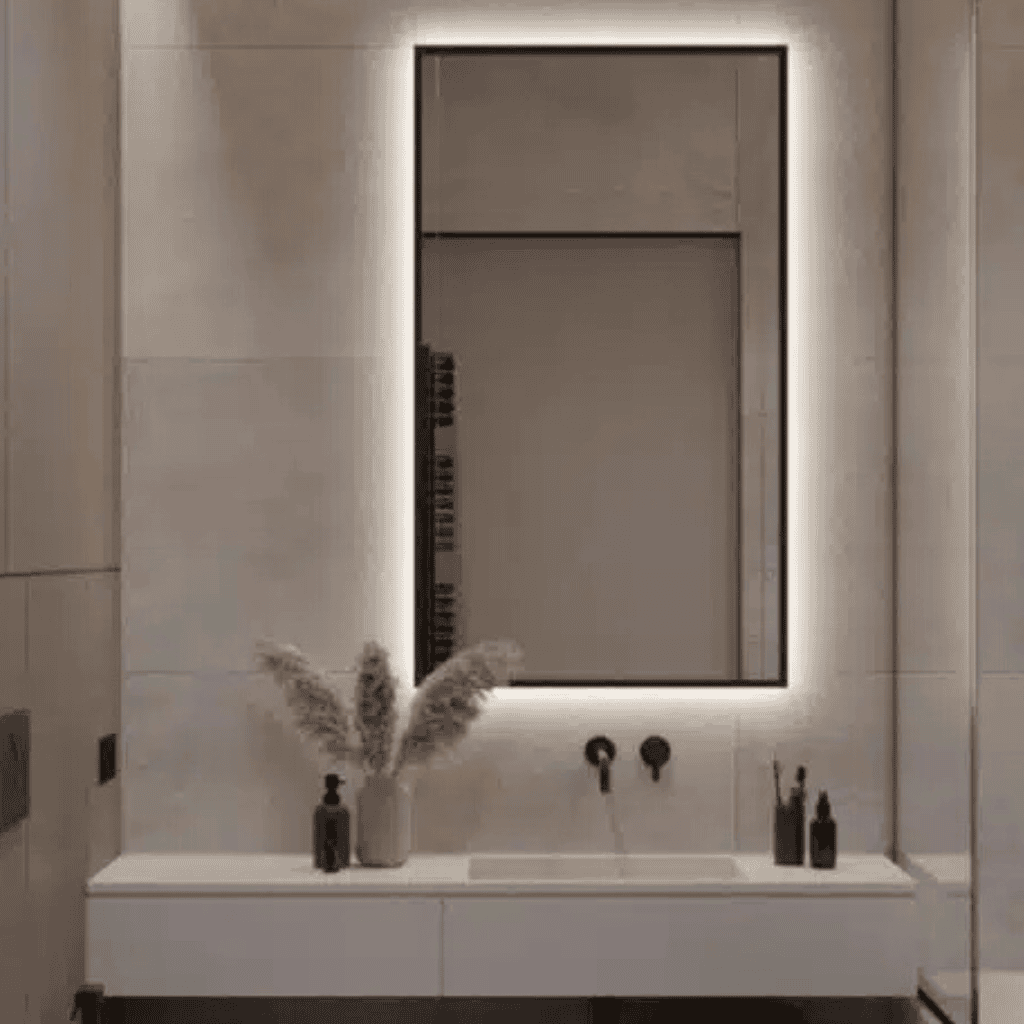 Living Room Light LED Mirror – Decorative Ambient Wall Mirror for Homes 1