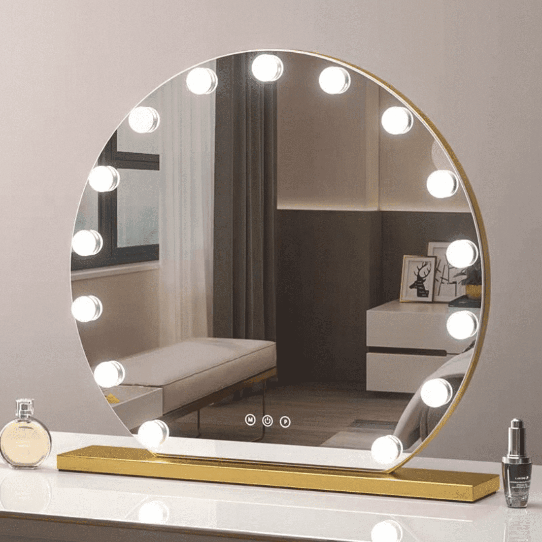 hollywood vanity mirror hub with led bulb ledmirror.in dp355