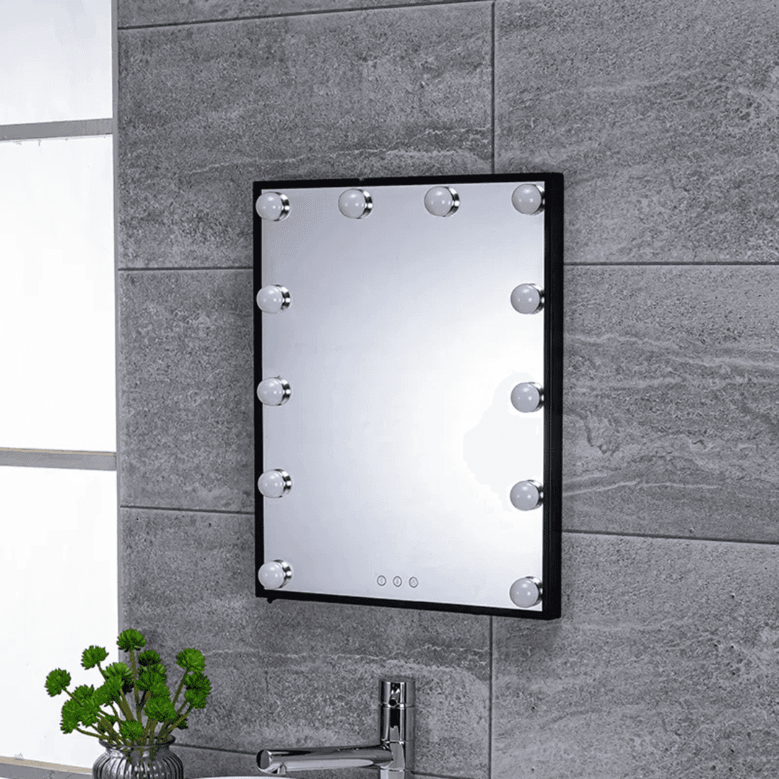 hollywood vanity mirror hub with led bulb ledmirror.in dp328w