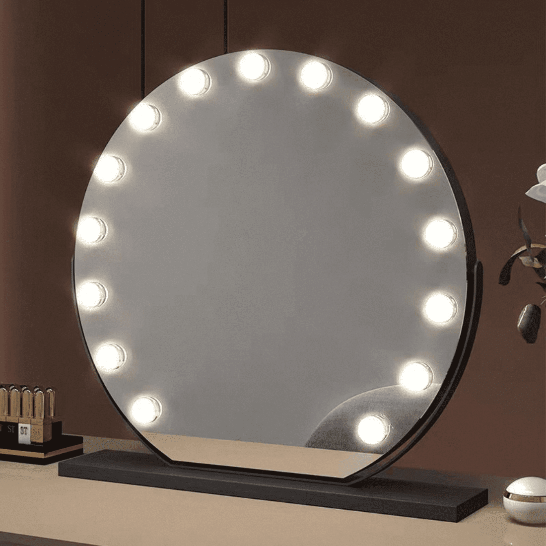 hollywood vanity mirror hub with led bulb ledmirror.in dp355
