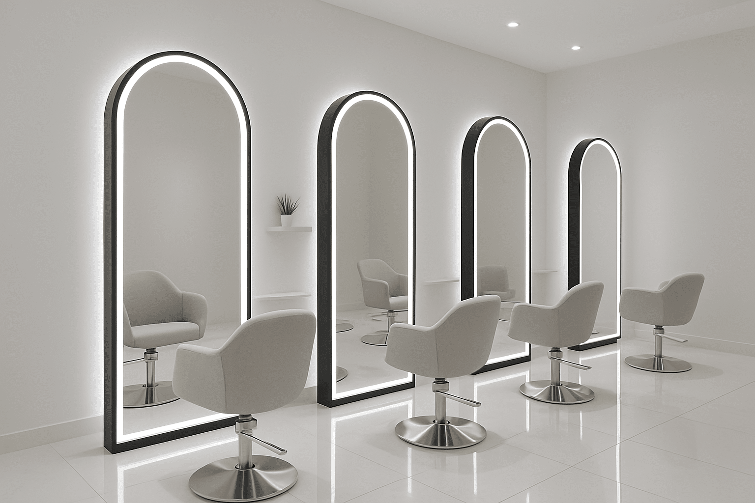 Arched Salon Mirror LED