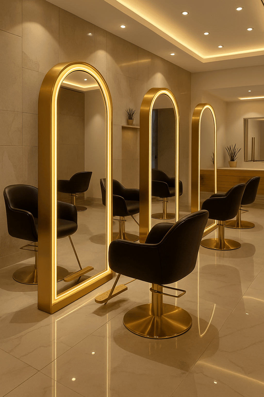 Arched Salon Mirror LED