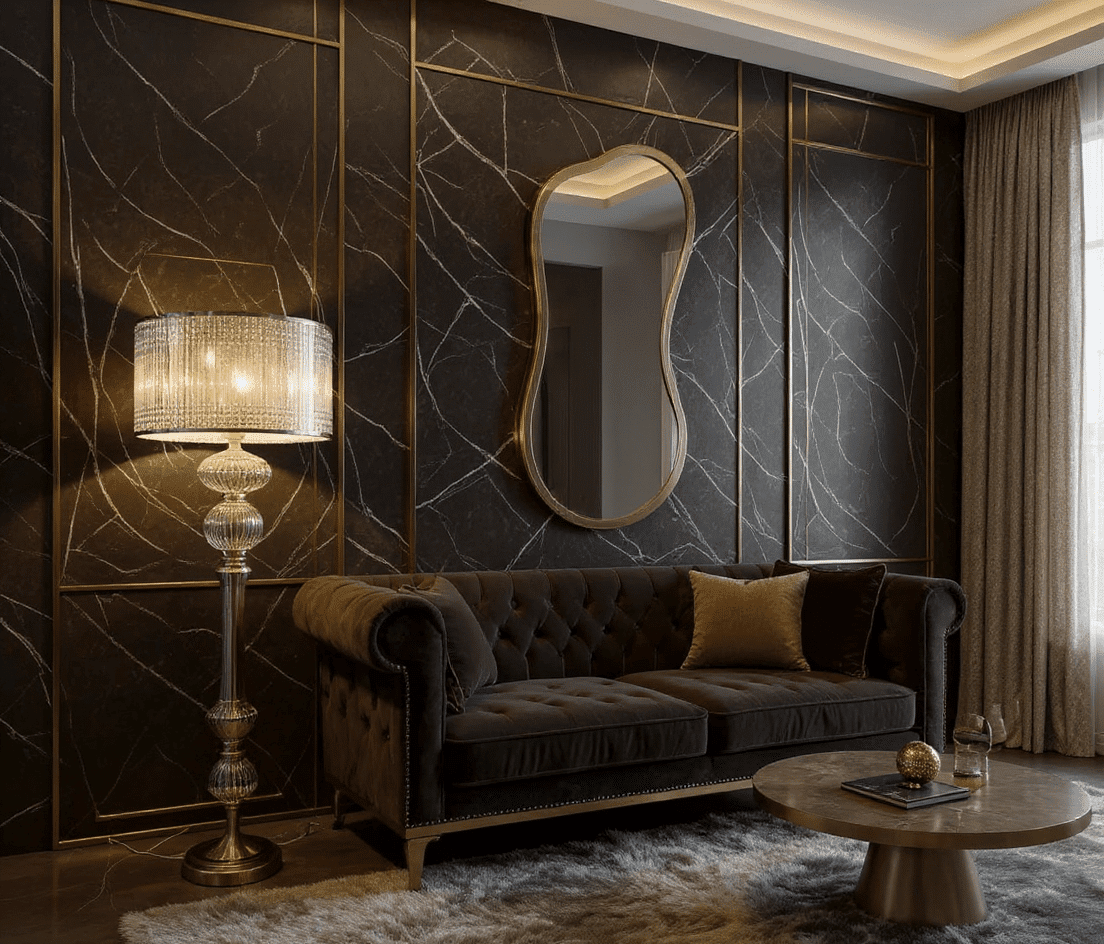 Irregular led mirror