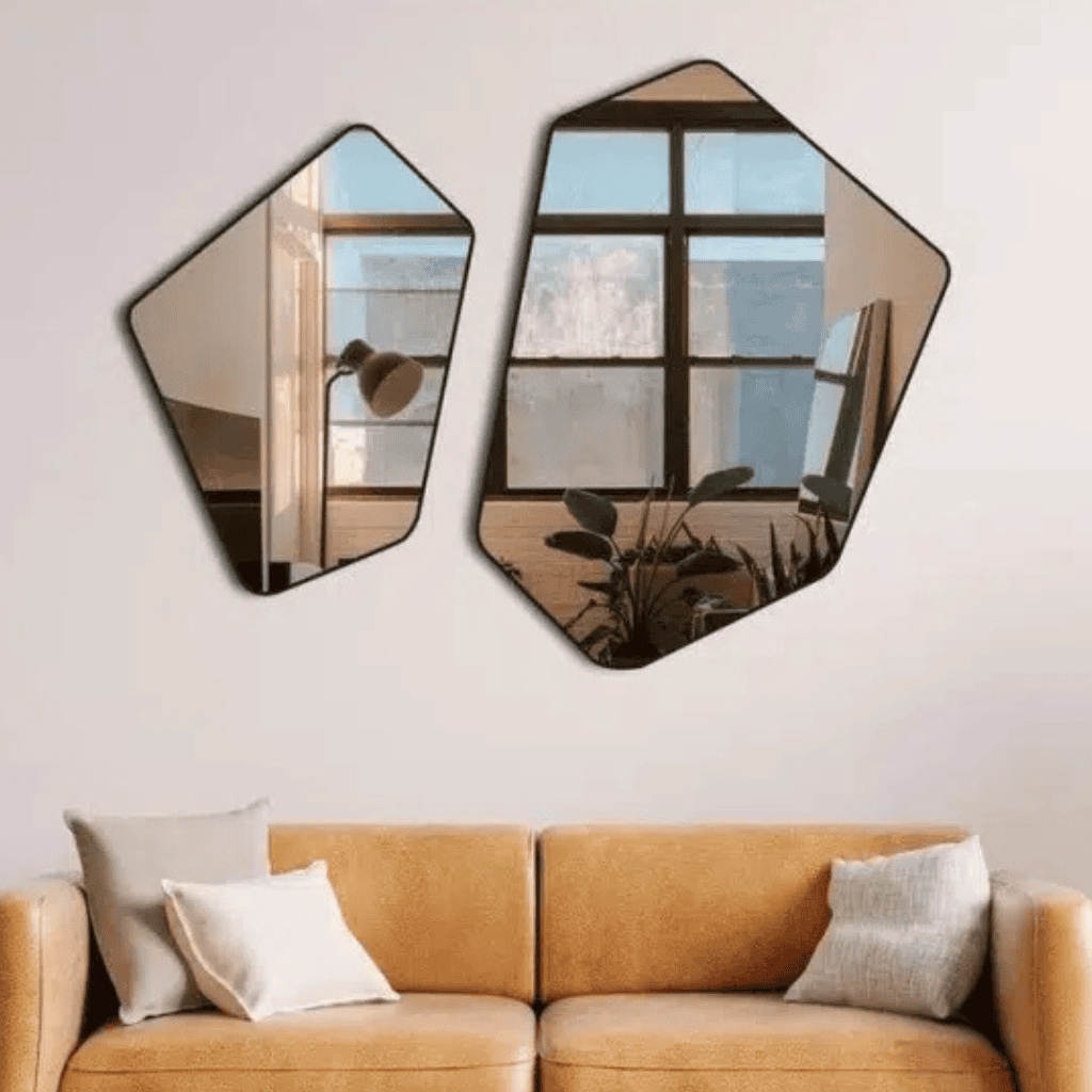 Designer Asymmetrical Decorative Mirror Set 1