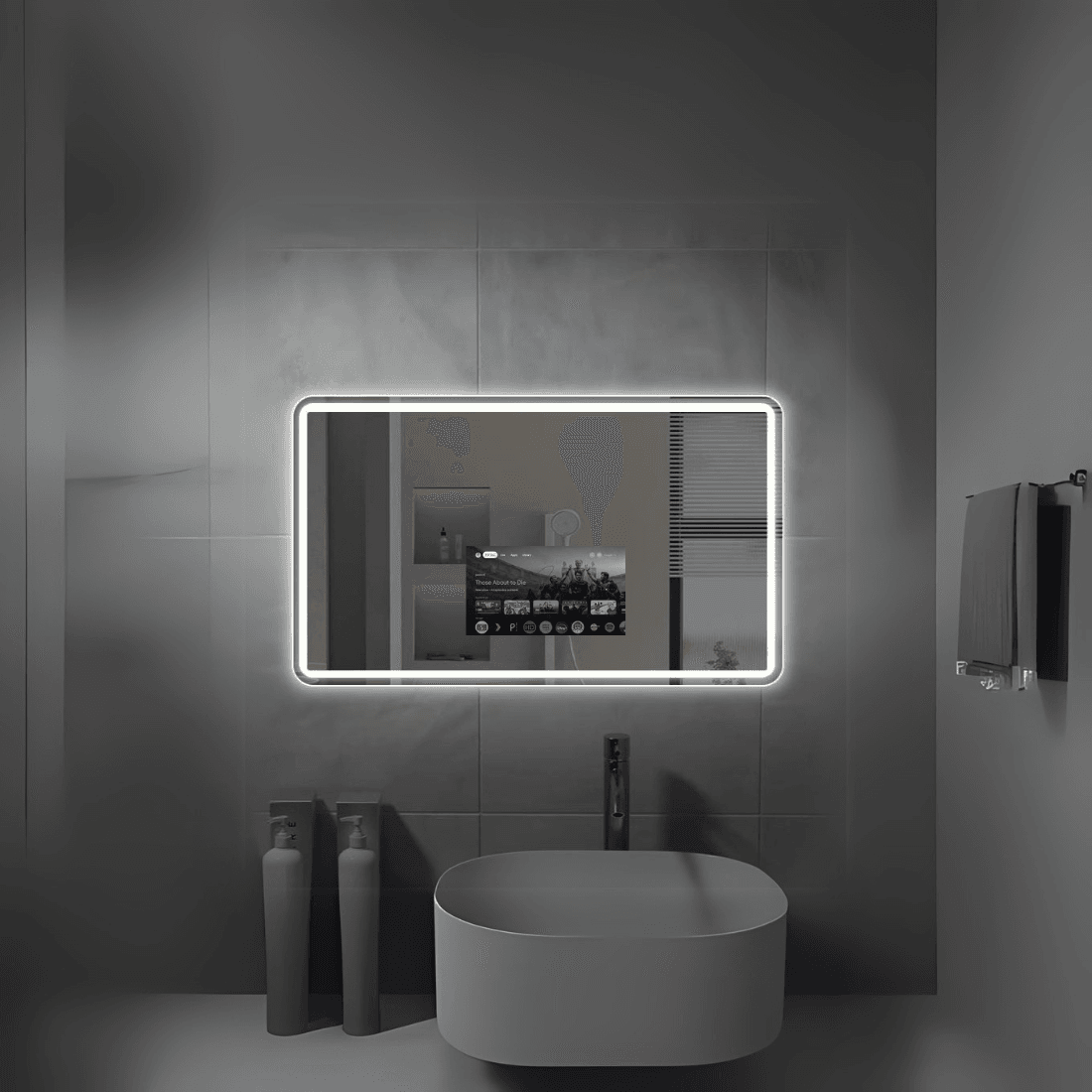 rectangles led mirror