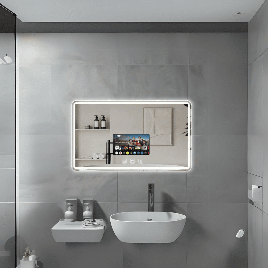 rectangles led mirror