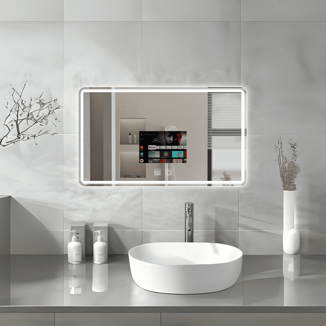 rectangles led mirror