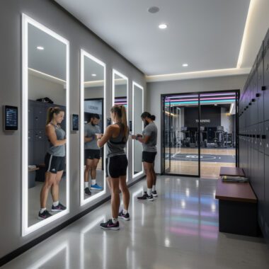 Transforming Shopping Mall Interiors with LED Mirrors