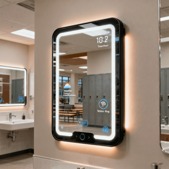 Smart Android LED Mirrors Transform Modern Commercial Washrooms