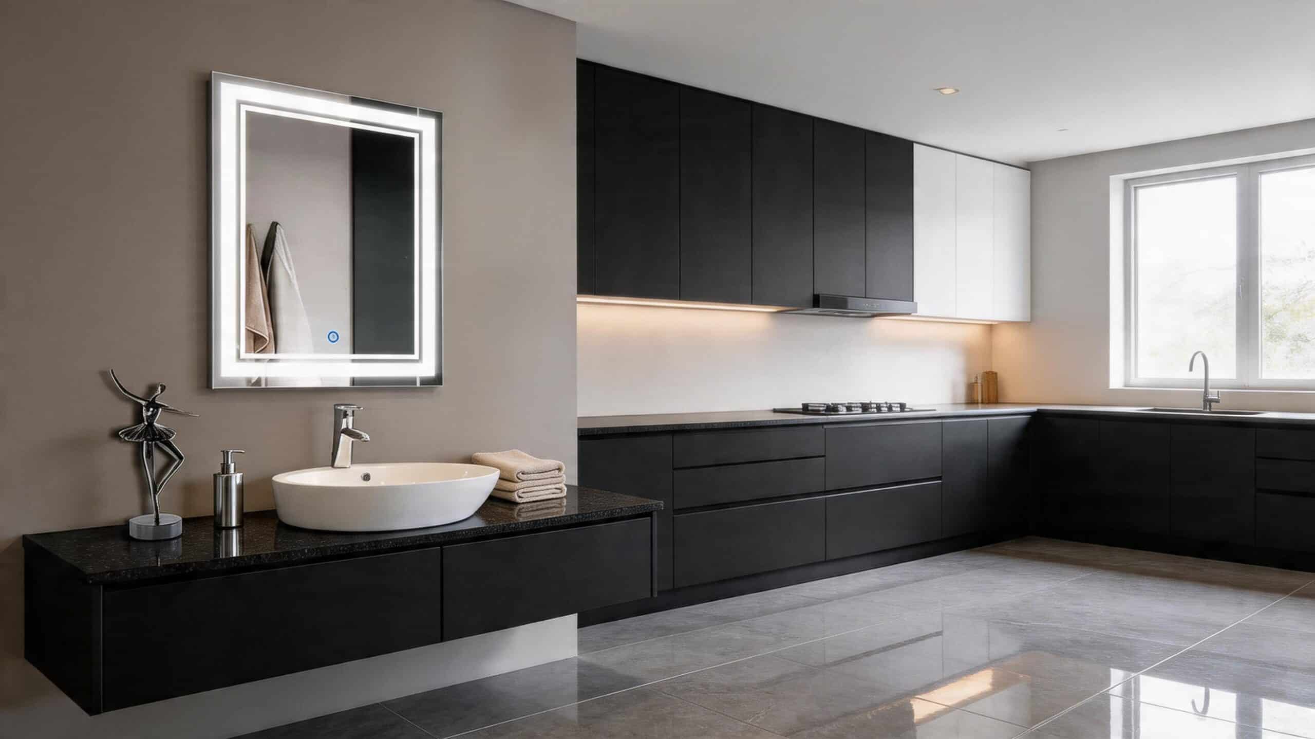 Premium LED Mirror for Urban Interior Styling