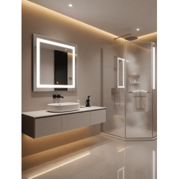 Contemporary LED Mirror Design for Luxury Bathrooms