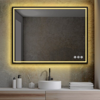 IckesModernContemporaryLightedBathroom VanityMirror