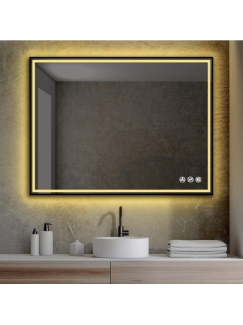IckesModernContemporaryLightedBathroom VanityMirror