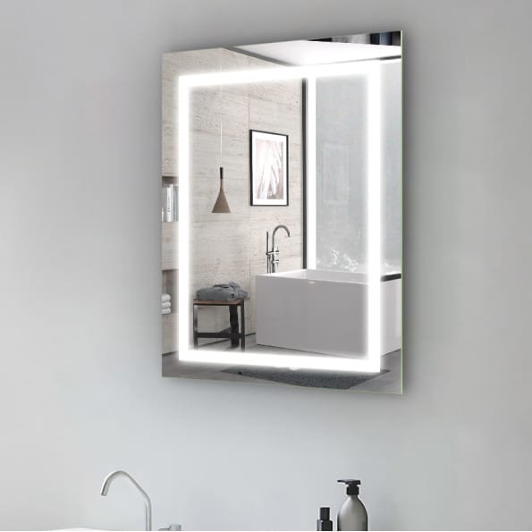 Square LED Mirror India – Illuminated Bathroom Mirror with Light Border