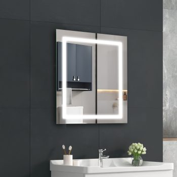 Square LED Mirror India – Illuminated Bathroom Mirror with Light Border