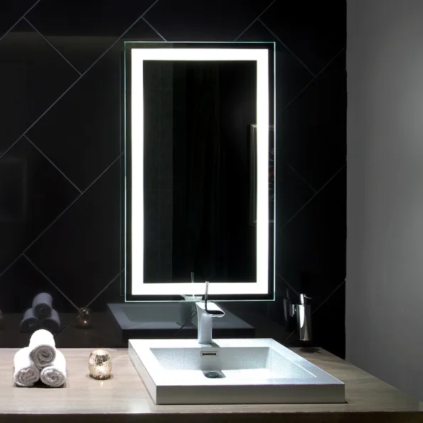 Rectangular LED Mirror India – Premium Bathroom Mirror with Illuminated LED Border