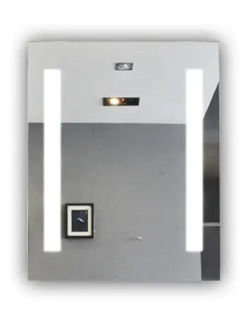 Rectangular LED Mirror with Vertical LED Strips – Modern Mirror for Bathroom and Vanity Spaces