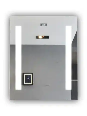 Rectangular LED Mirror with Vertical LED Strips – Modern Mirror for Bathroom and Vanity Spaces