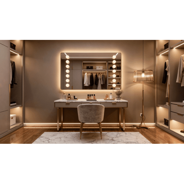 Professional Makeup Mirror with LED Lighting